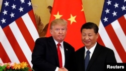Predsjednici SAD i Kine, Donald Trump i Xi Jinping tokom susreta u Pekingu, 9. novembar 2017.
