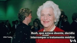 Morreu Barbara Bush, mãe e mulher de dois presidentes americanos