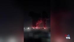 ویدیوی ستون‌های آتش و دود در سمت فرودگاه مهرآباد تهران - بامداد سه‌شنبه ۱۸ فروردین