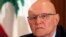 Tammam Salam attends a meeting for pro-Western March 14 political coalition in Beirut, Apr. 4, 2013. 