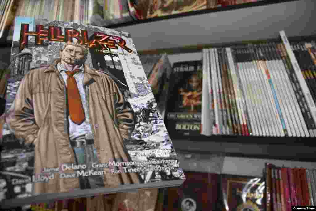 An adults-only Hellblazer comic features anti-hero John Constantine – a rabble-rousing, hard-drinking British cop. Photo by Darren Taylor.