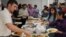 Muslims, Christians, Jews, Quakers, Buddhists, and Sikhs shared an iftar dinner during the holiest time in the Islamic calendar, at the Bait-ur-Rehman Mosque in Silver Spring, Maryland, June 15, 2017. The meal consisted of traditional Pakistani dishes. (Courtesy - Bait-ur-Rehman Mosque)