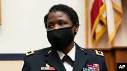 Major Gen. Donna Martin, the Provost Marshal General of the Army, Commanding General U.S. Army Criminal Investigation Command, speaks before a House Committee on Armed Services Subcommittee on Military Personnel, March 16, 2021.