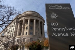 FILE - The Federal Trade Commission building is seen in Washington on Dec. 8, 2024. (AP Photo/Jose Luis Magana)