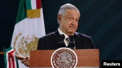 El presidente de México, Andrés Manuel López Obrador durante conferencia de prensa en Oaxaca, el 18 de octubre de 2019. REUTERS/Jorge Luis Plata