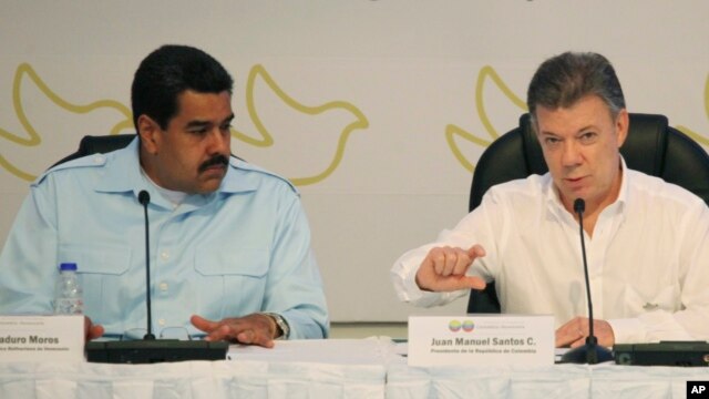 Los enfrentamientos entre los presidentes Nicolás Maduro y Juan Manuel Santos continúan ahora por la presunta violación del espacio aéreo colombiano.