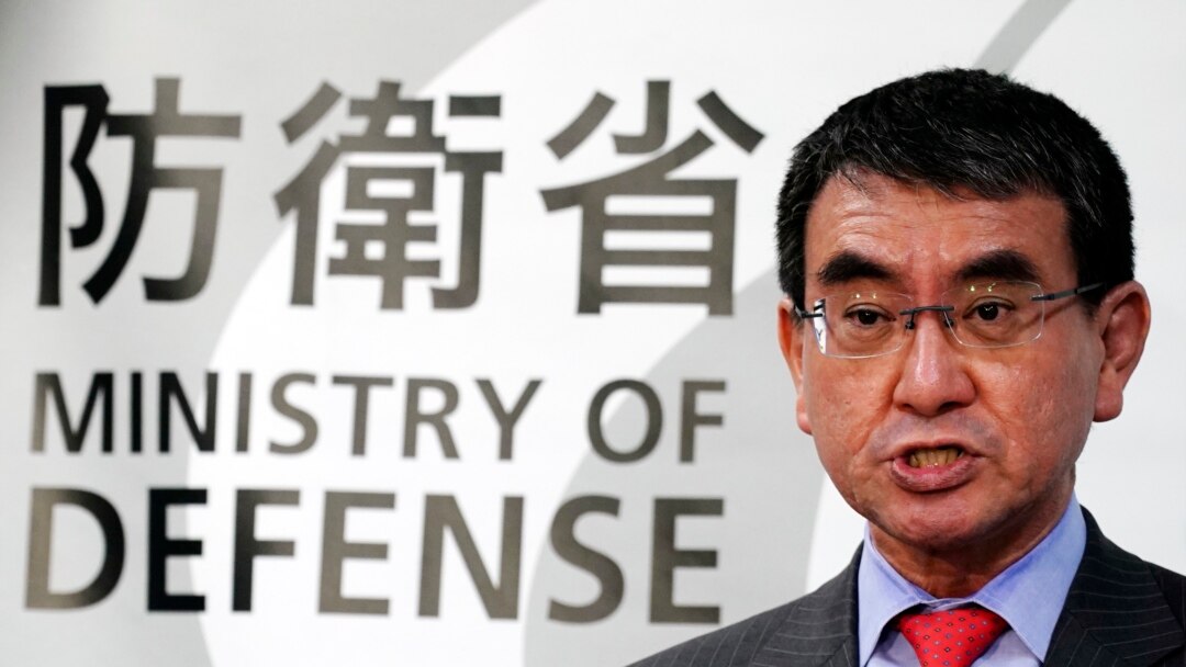 時任日本防衛相的河野太郎 (2020年1月10日)