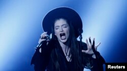 Singer Lorde performs at the 2014 Billboard Music Awards in Las Vegas, Nevada. 