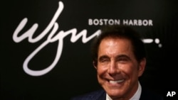 FILE - aCasino mogul Steve Wynn during a news conference in Medford, Mass., March 15, 2016. 