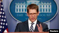 Jay Carney aseguró que aunque EE.UU. se mantiene alerta, no parecen haber pruebas claras de que Corea del Norte esté realmente planeando abrir fuego.