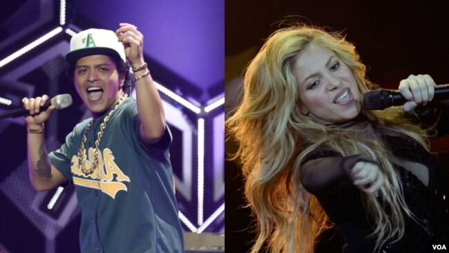 Bruno Mars y Shakira también han sido nominados a los Grammy.
