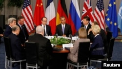 تصویر آرشیوی از نشست سران گروه ۵+۱ طرف مذاکره با ایران و نمایندگان سازمان ملل و اتحادیه اروپا در واشنگتن - ۱۳ فروردین ۱۳۹۵