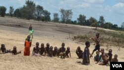 Once a maize field, the area has now turned into a play area for children in Malawi southern district of Phalombe. (Lameck Masina for VOA News)