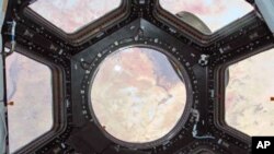 Africa's Sahara Desert, as seen from the International Space Station's new seven-windowed cupola