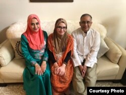 Warga Indonesia, Fetty Shahab bersama keluarga di Portland, Oregon (dok: Fetty Shahab)