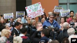 Protestors against asylum-seekers being deported, gather for a rally in Sydney, Australia, Feb. 4, 2016. 