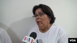 Lilliam Ruiz, miembro del Comité de Madres de los presos políticos en Nicaragua, aseguró que el gobierno debe liberarlos porque “la mirada internacional está sobre ellos”. Foto: Daliana Ocaña - VOA.