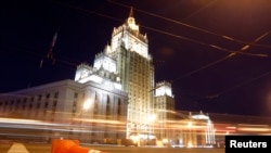 Здание министерства иностранных дел России в Москве