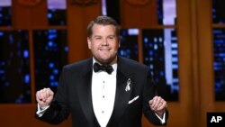 James Corden, anfitrión de "The Late Late Show" tendrá como invitado (en su segmento Carpool Karaoke) al ex-Beatle Paul McCartney la próxima semana. En la gráfica, Corden durante la entrega de los premios Tony, en Nueva York, el 12 de junio de 2016.