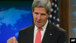 John Kerry talks about Syria and chemical weapons ahead of next week's United Nations General Assembly, Sept. 19, 2013. 