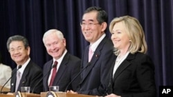 Secretary Clinton and Secretary of Defense Robert Gates co-hosted the U.S.-Japan Security Consultative Committee meetings in Washington, D.C.