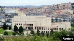FILE - The U.S. consulate building is pictured in August 2015 in Istanbul, Turkey.