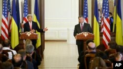 Джон Керри и Петр Порошенко. Киев, Украина. 7 июля 2016 г.