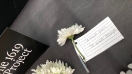 Students at Eastern High School in Washington, D.C. organized a school event around the themes of the 1619 Project. Courtesy of Rebecca Millner/Eastern High School