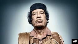 Libya’s Muammar Qaddafi in a portrait by Platon Antoniou.