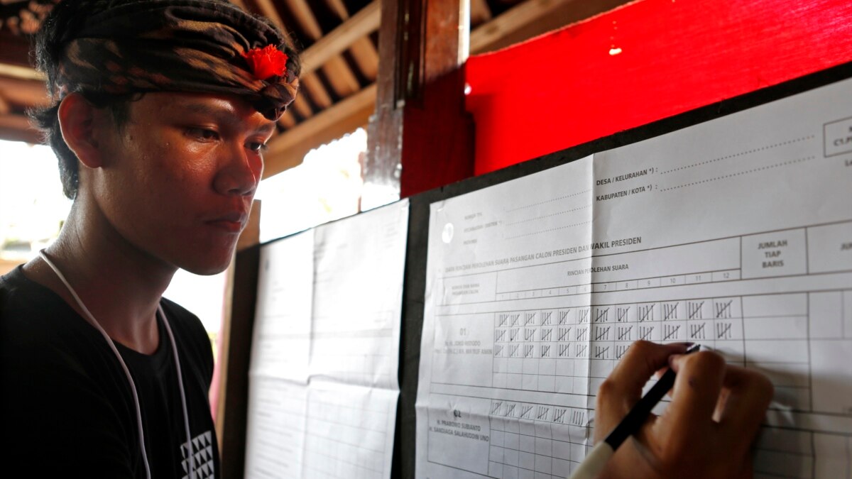 Polling Results Show Widodo Leading Indonesia Election