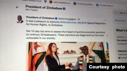 VaEmmerson Mnangagwa na Amai Elana Douhan. (Photo: Emmerson Mnangagwa/Twitter )