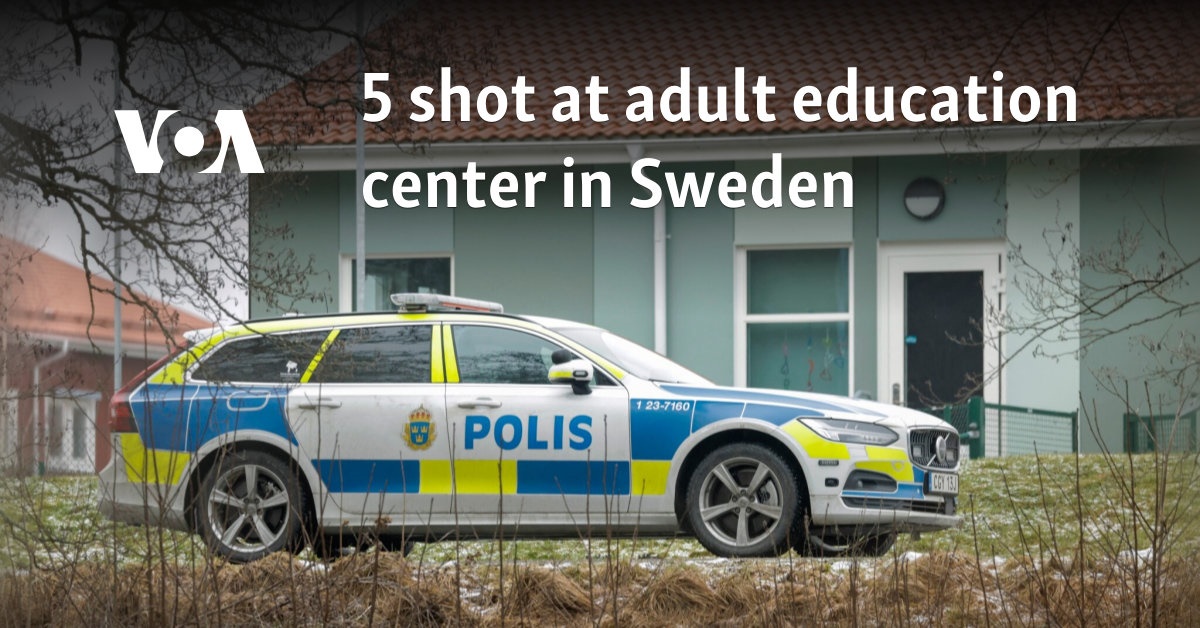 5 shot at adult education center in Sweden