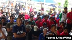 Para Narapidana di Lembaga Pemasyarakatan Kelas IIA Palu yang telah kembali. (Foto: VOA/Yoanes Litha)