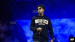 FILE - 21 Savage performs at the Voodoo Music Experience in City Park in New Orleans. Authorities in Atlanta say Grammy-nominated rapper 21 Savage is in federal immigration custody. 