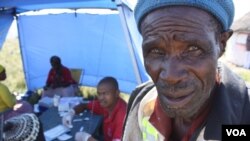 Nurses test streams of people of all ages now, as a result of the incentives offered by an NGO (D. Taylor/VOA)