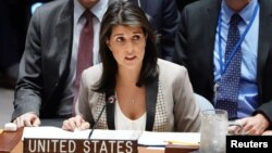Duta Besar Amerika untuk PBB yang akan segera mengundurkan diri, Nikki Haley 