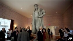 Escultura de Cristóbal Colón en Nueva York, donde la comunidad italiana celebra el día dedicado al explorador genovés.