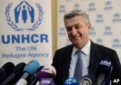 Filippo Grandi, à la tête du HCR, à Beyrouth, Liban, 3 février 2017.