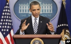 FILE - President Obama speaks to reporters about the controversy over his birth certificate at the White House in Washington, April 27, 2011.