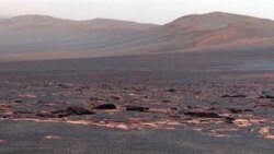 A view, by NASA's Mars rover Opportunity, from the western rim of the Endeavour Crater