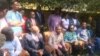 Líderes do partido MDC do Zimbabwe numa conferência de imprensa depois da proibição da manifestação marcada para 19 de Agosto 2019