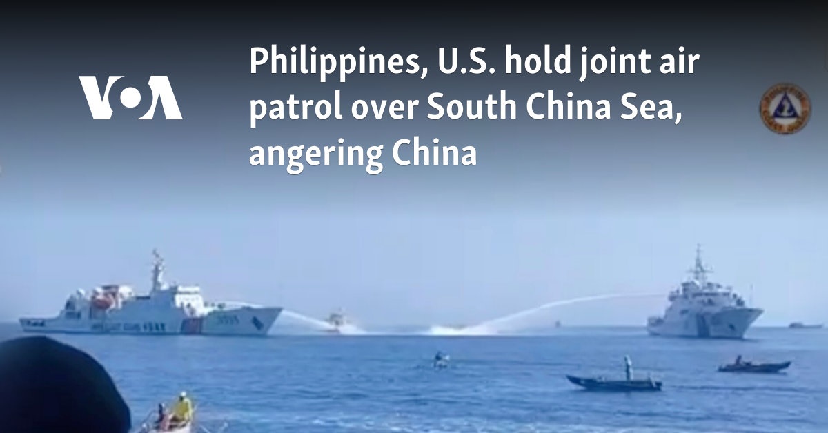 Philippines, U.S. hold joint air patrol over South China Sea, angering China