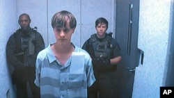 Dylann Roof appears via video before a judge in Charleston, S.C, June 19, 2015.