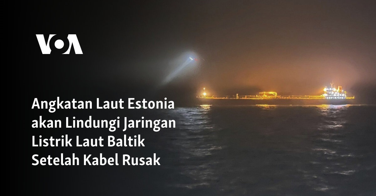 Angkatan Laut Estonia akan Lindungi Jaringan Listrik Laut Baltik Setelah Kabel Rusak