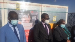 From left, dep minister John Mangwiro, finance minister Mthuli Ncube