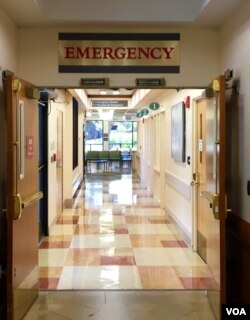 The emergency room of Alexandria Hospital in Alexandria, Virginia, June 27, 2016. (VOA/C. Maddux)
