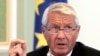 Secretary General of the Council of Europe Thorbjorn Jagland addresses news conference, Kiev, Sept. 10, 2012 file photo.