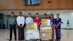 Coronavirus စပ်းသပ်ရေး ဆေးပစ္စည်း စင်္ကာပူက မြန်မာကိုပေးအပ်