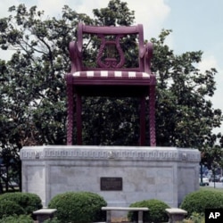 James Harvey's "The Chair," based on a design of an actual chair by Duncan Phyfe in "Chair City" Thomasville, North Carolina.