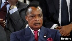 Le président congolais Denis Sassou-Nguesso à Bamako, Mali, le 14 janvier 2017.